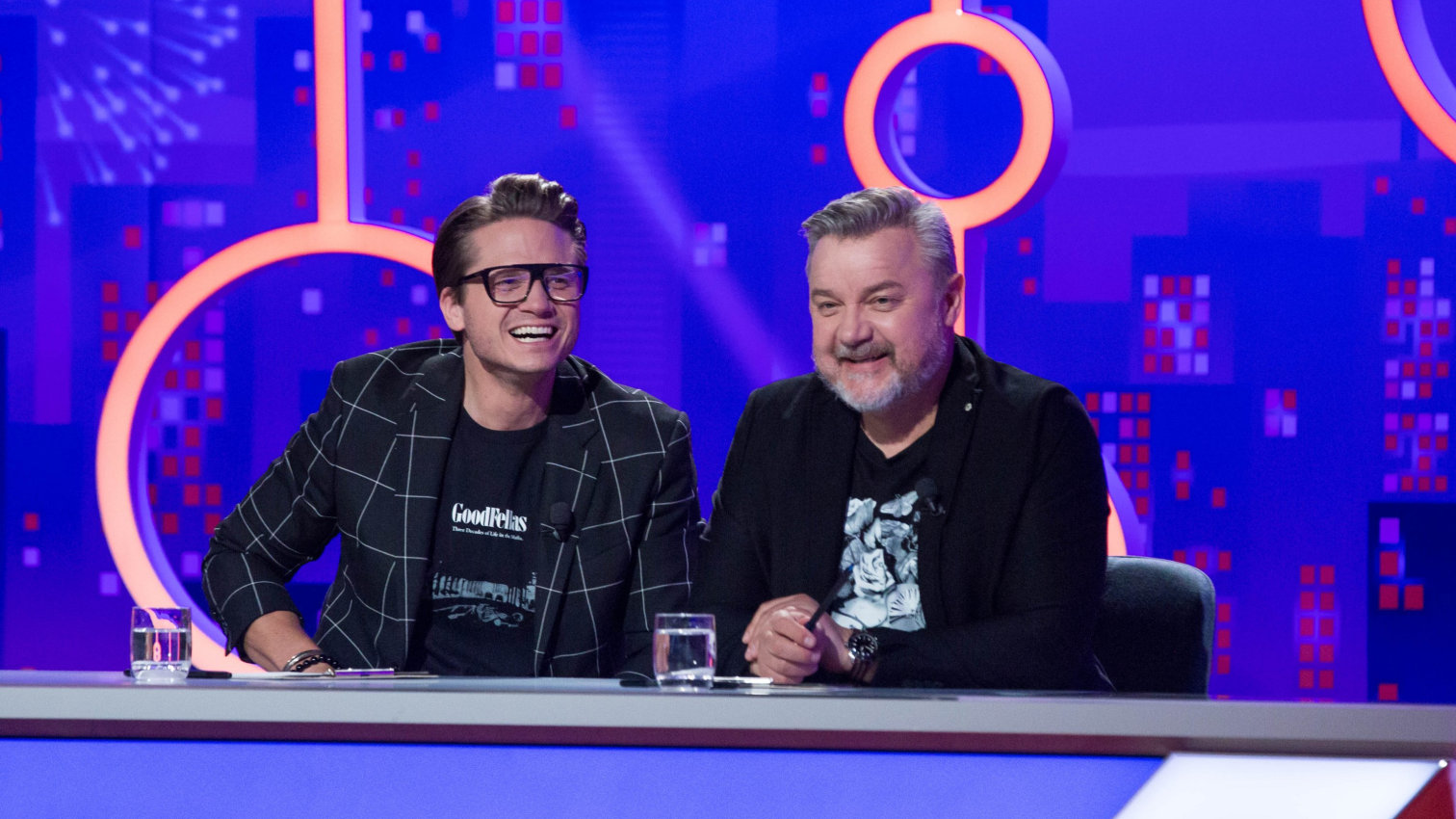 J.Prachař; O.G.Brzobohatý; A.Gondíková; M.Pokorný; VIP host J.Dědek