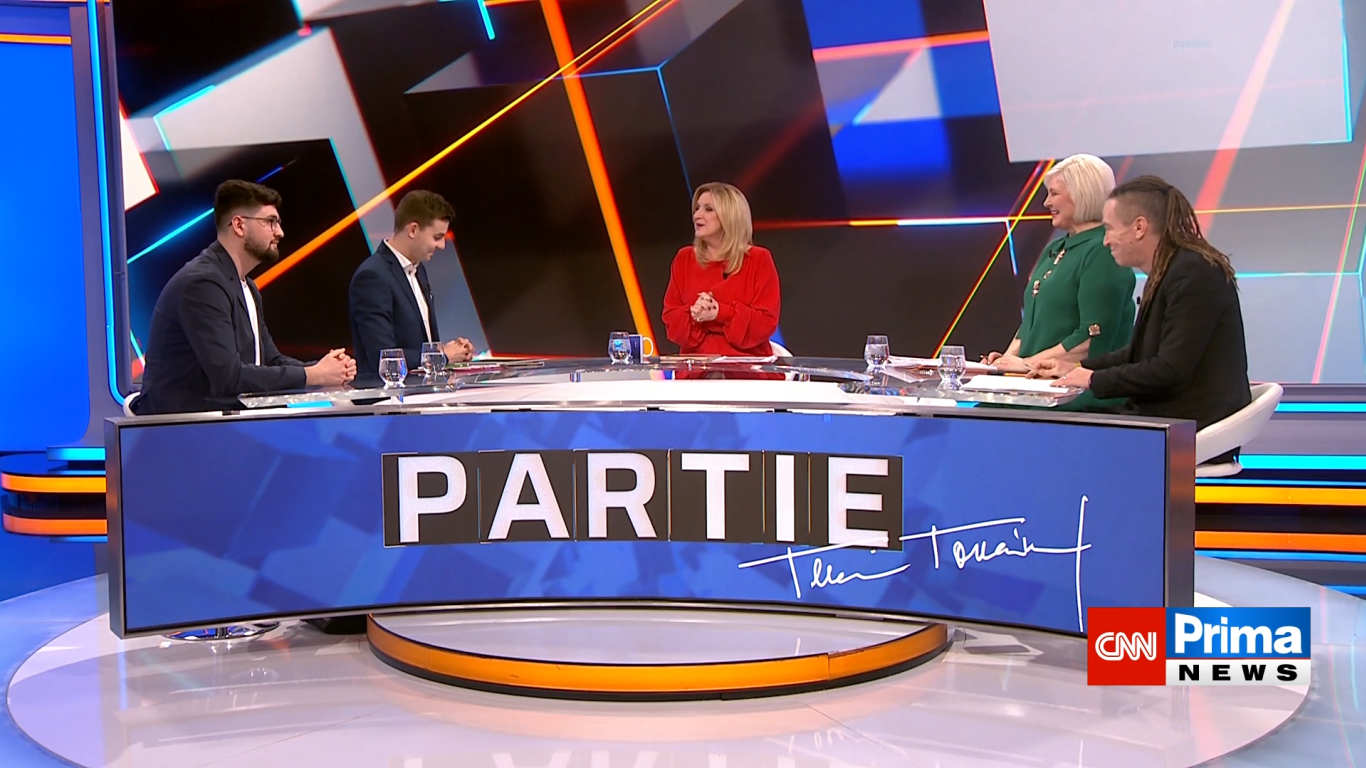 Druhá část Partie: Gregor, Vondráček, Kovářová a Bartoš