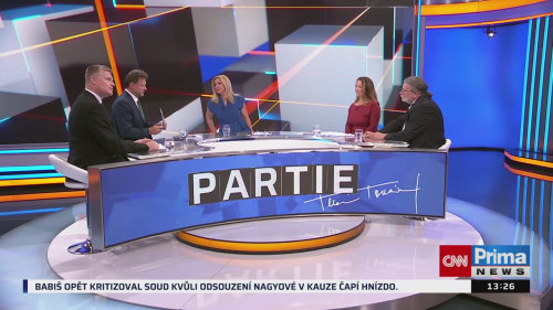 PARTIE Terezie Tománkové, 6.9. v 13:00 - Radek Vondráček, Michaela Šebelová, Filip Turek, Alexandr Vondra