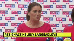 MIMOŘÁDNÉ ZPRÁVY, Brífink odstupující ministryně Heleny Langšádlové a předsedkyně TOP 09 Markéty Pekarové Adamové. - 25.4. v 13:29