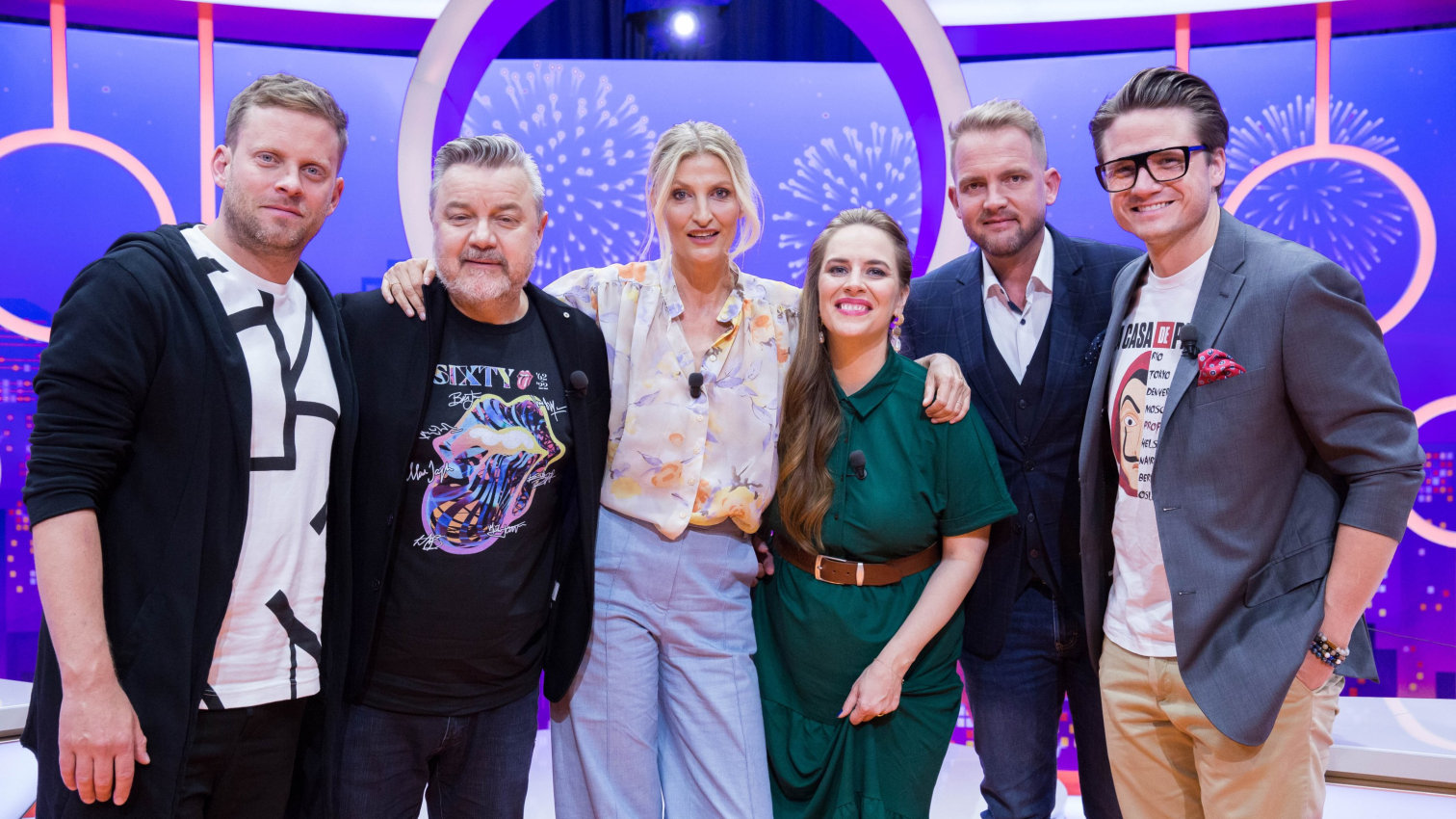 J.Prachař; O.G.Brzobohatý; P.Nesvačilová; M.Pokorný; VIP host T.Maxová