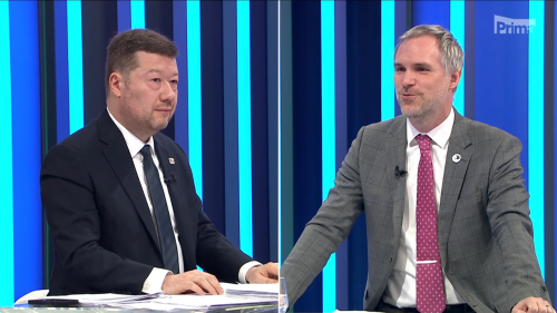 PARTIE Terezie Tománkové, 26.4. v 11:00 - Tomio Okamura, Zdeněk Hřib