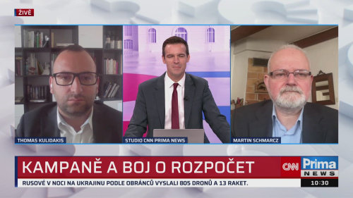 ZPRÁVY PLUS, Thomas Kulidakis, Martin Schmarcz, Alena Schillerová, Zbyněk Stanjura - 7.9. v 10:30
