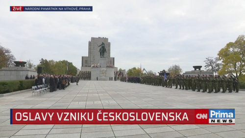Oslavy výroční vzniku republiky na pražském Vítkově