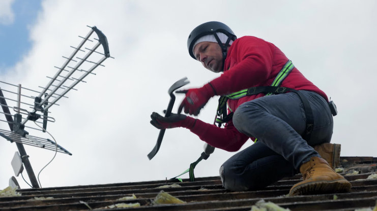 Renovace střechy, vrátka pro chovatele