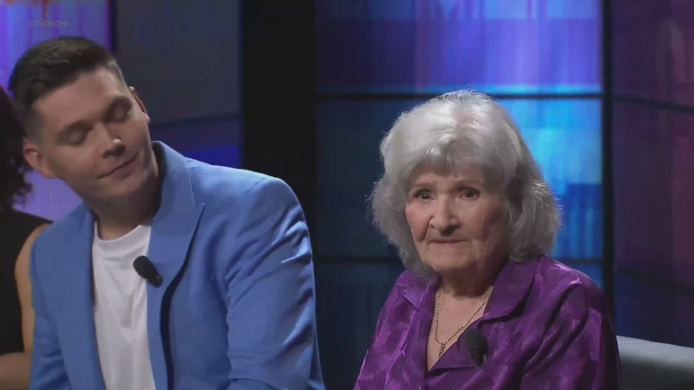 Víša Kokošková s vnukem Honzou v 7 pádech Honzy Dědka (2025)