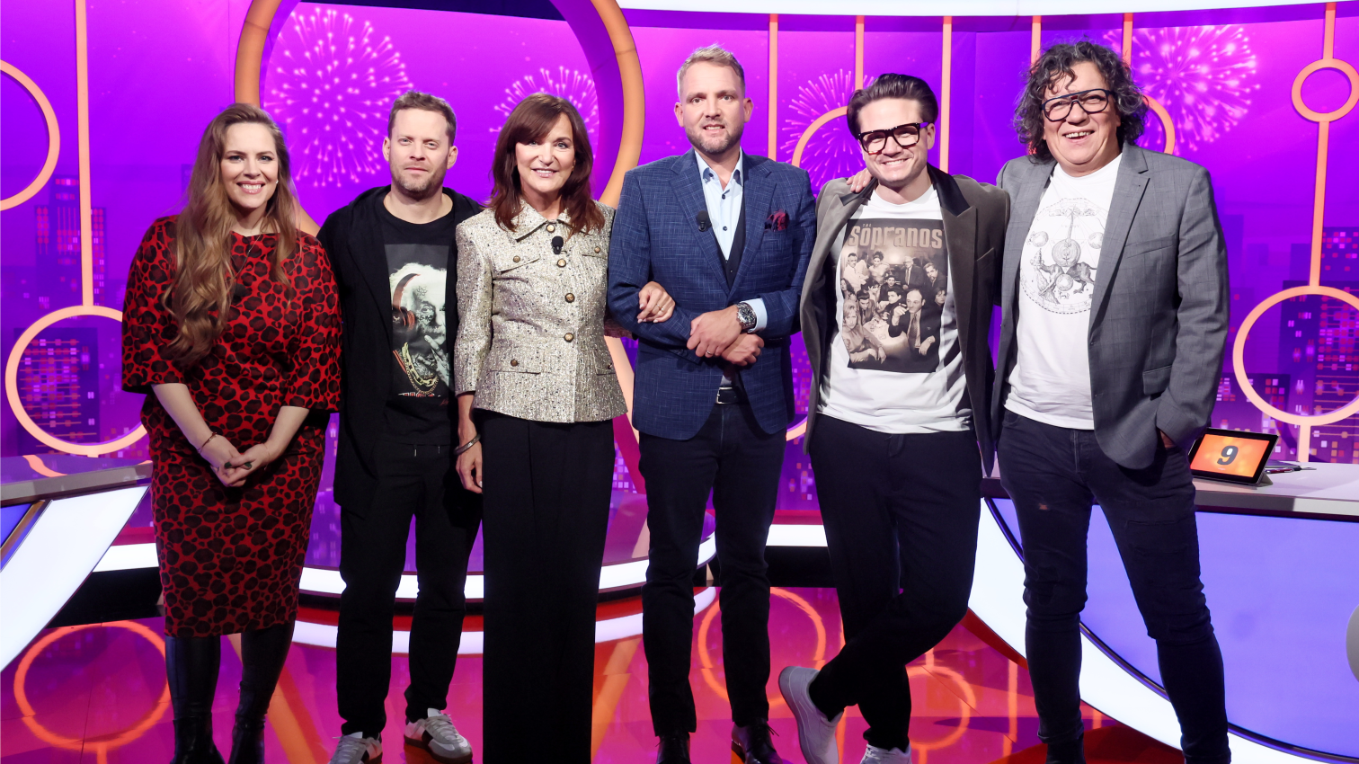 J.Prachař; O.G.Brzobohatý; P.Nesvačilová; R.Genzer; VIP host B.Rajská