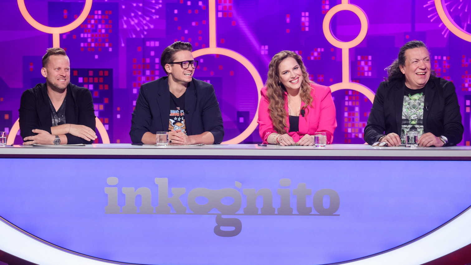 J.Prachař; O.G.Brzobohatý; P.Nesvačilová; R.Genzer; VIP host A.Langerová