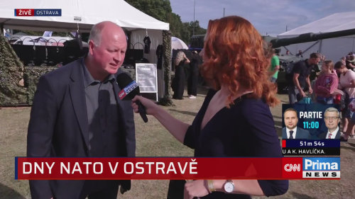 Dny NATO - Ředitel VOP CZ představil autonomní vozítko na transport zraněných