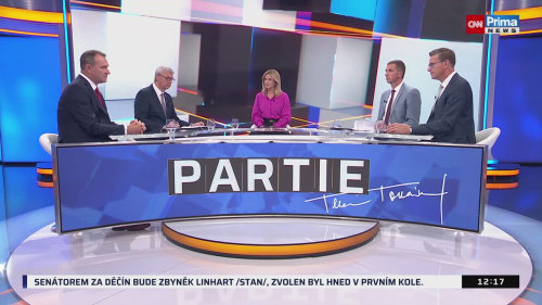 PARTIE Terezie Tománkové, 11.10. v 12:10 - Karel Havlíček, Radim Fiala, Martin Kupka, Lukáš Vlček