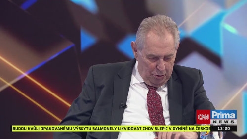 PARTIE Terezie Tománkové, 25.10. v 13:00 - Miloš Zeman