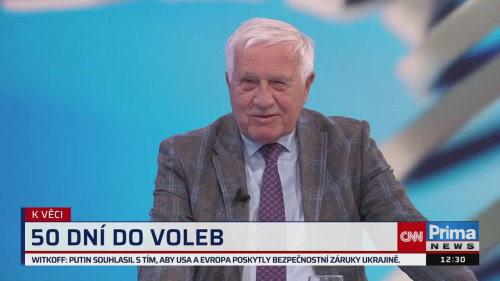 K VĚCI, Václav Klaus - 18.8. v 12:30