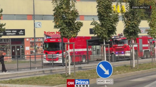 Požár samoobsluhy v Praze 6, zdroj: AKTU.cz