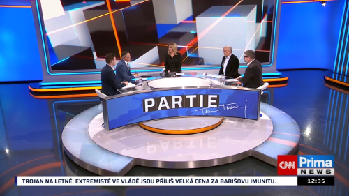 PARTIE Terezie Tománkové, 22.3. v 11:55 - Jiří Pospíšil, Martin Dvořák, Libor Vondráček, Jaroslav Bžoch