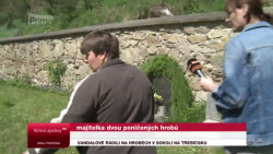 Vandalové řádili na hrobech v Sokolí na Třebíčsku