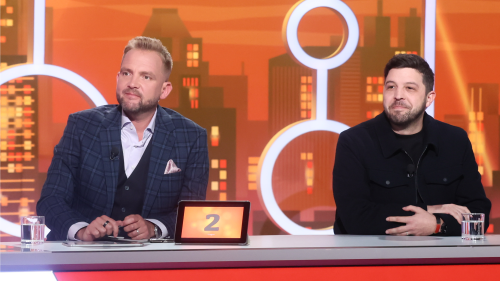 J.Prachař; O.G.Brzobohatý; A.Gondíková; R.Genzer; VIP host A.Čuba