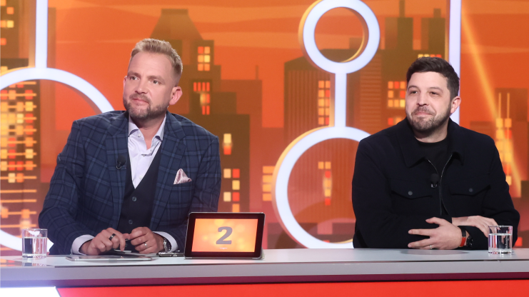 J.Prachař; O.G.Brzobohatý; A.Gondíková; R.Genzer; VIP host A.Čuba