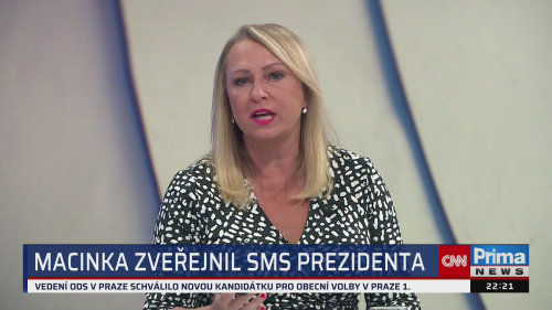 Pivoňka Vaňková o kauzách SMS mezi Hradem a Macinkou