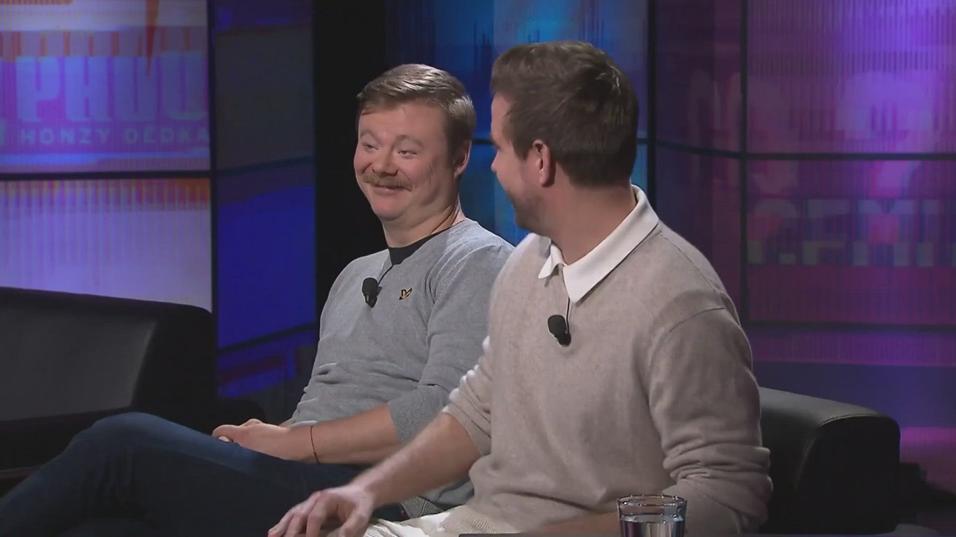 Vladimír Polívka a Filip Kaňkovský v talkshow 7 pádů Honzy Dědka 2026