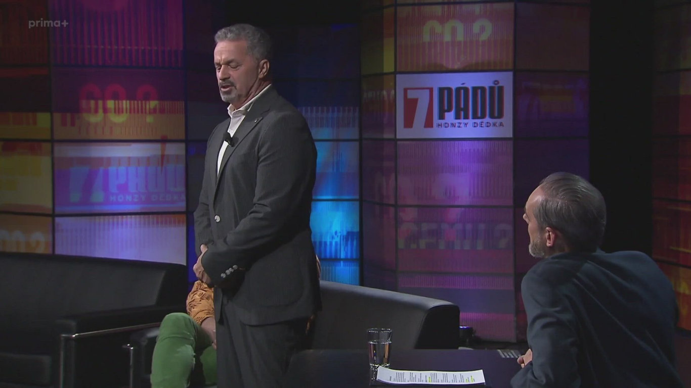 Martin Dejdar a Jan Jiráň v talkshow 7 pádů Honzy Dědka 2026