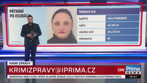 Rodina a policie pátrá po Evě Šmídové