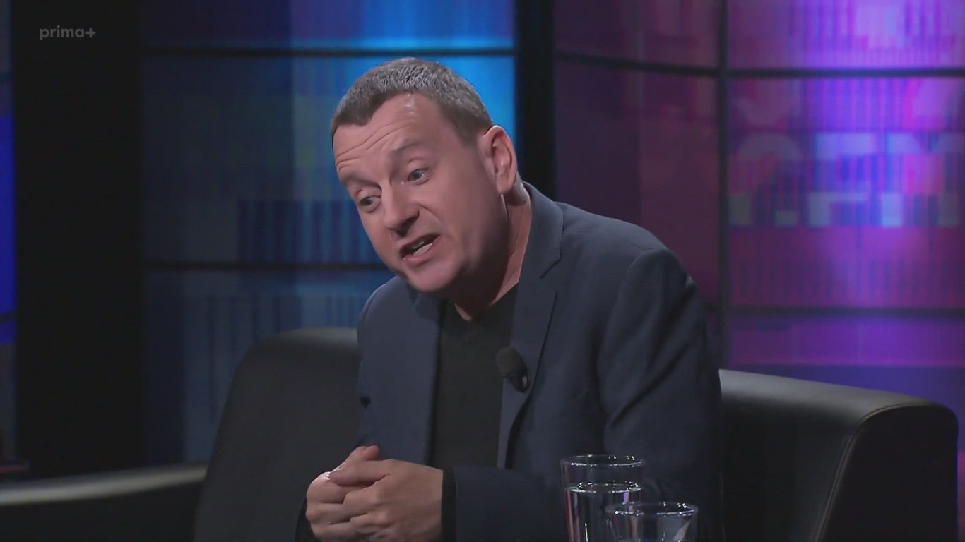 Petr Jablonský v talkshow 7 pádů Honzy Dědka 2026