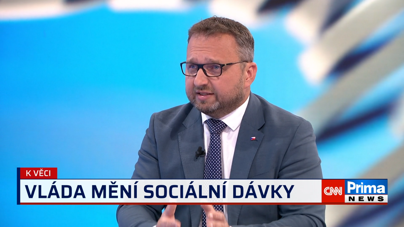 Jurečka o sociálních dávkách