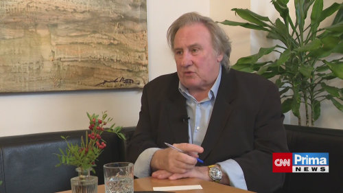 Depardieu v Praze