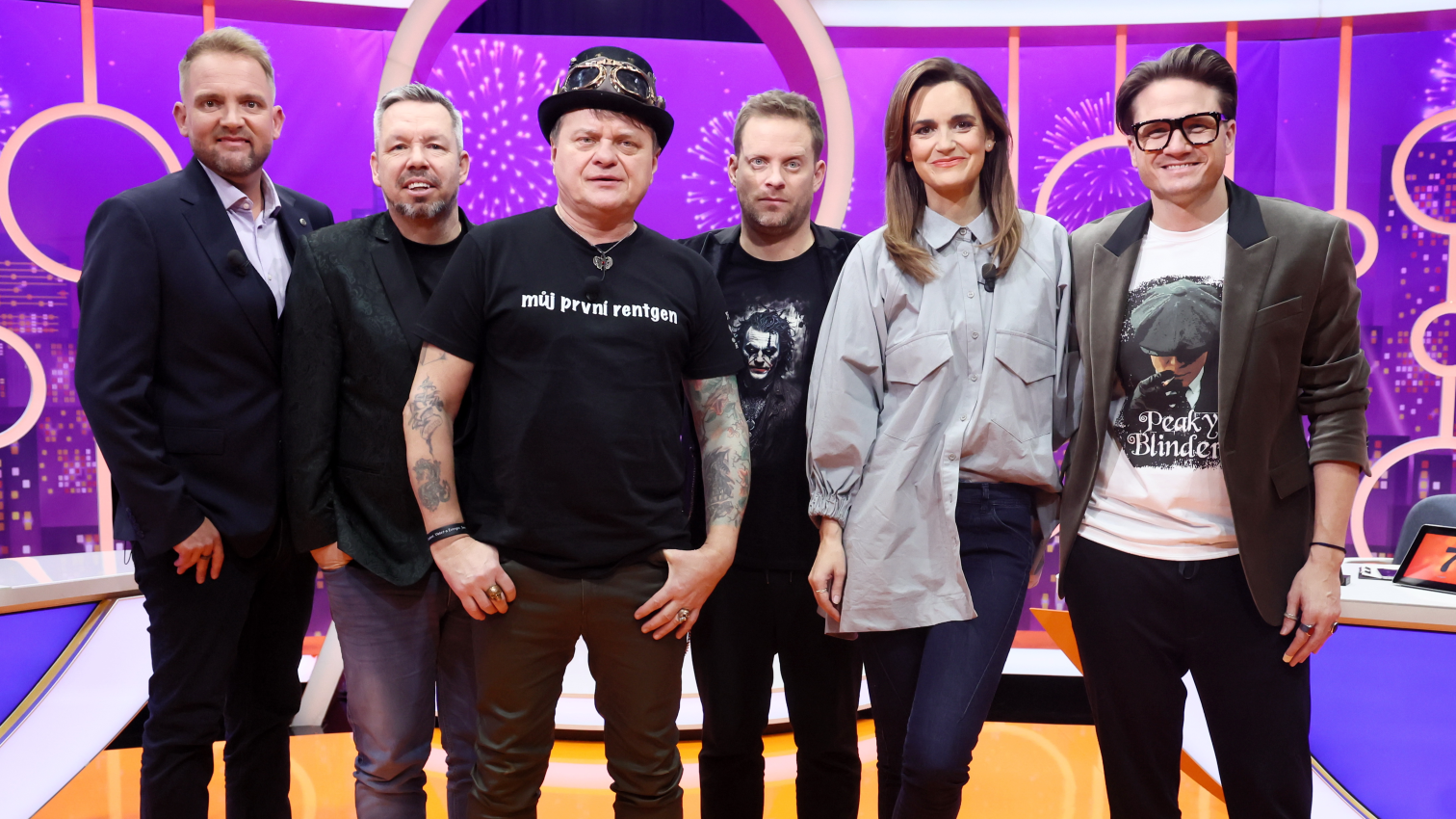 J.Prachař; O.G.Brzobohatý; D.Písařovicová; P.Horváth; VIP host V.Čok