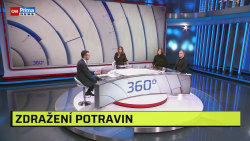 Hosté pořadu 360° o zdražování potravin